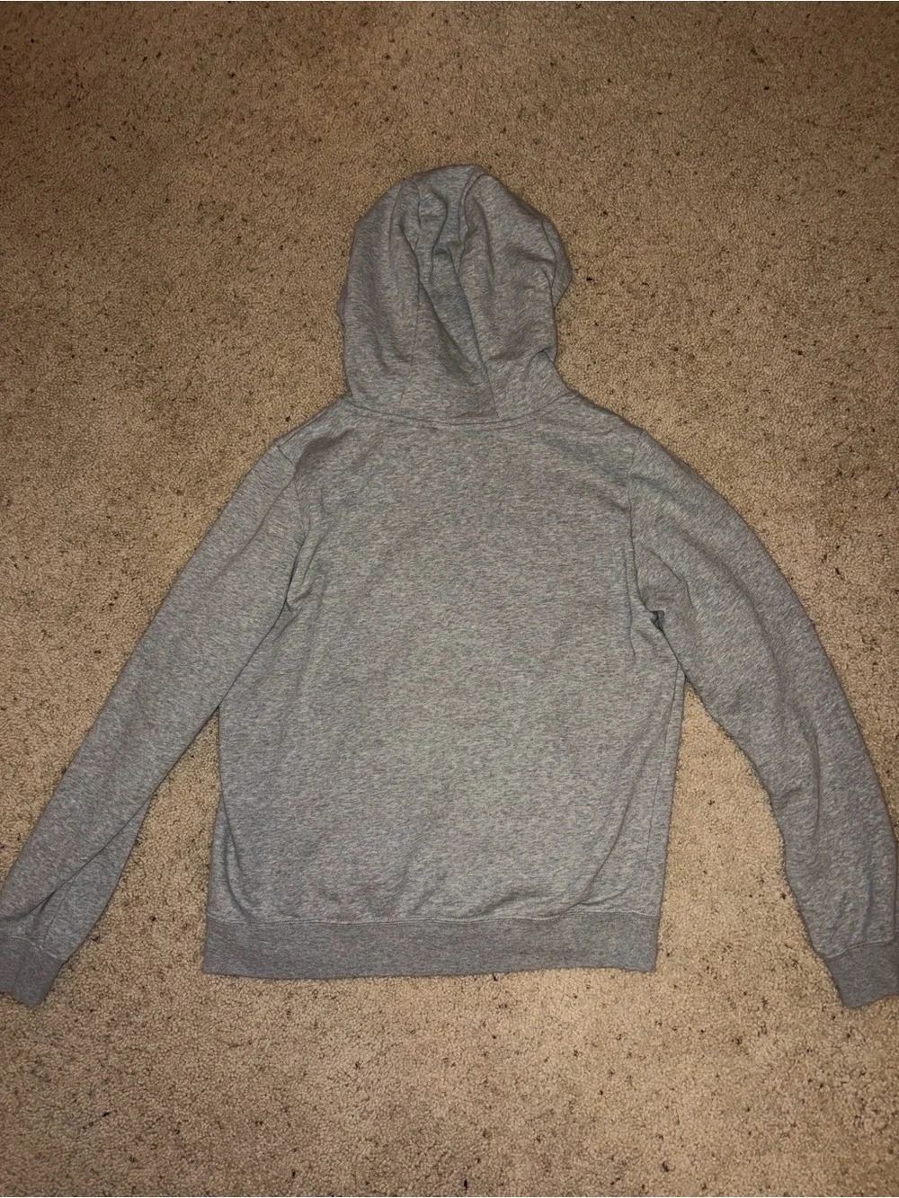 Nike Women’s Light Gray Full-Zip Hoodie Sweatshirt